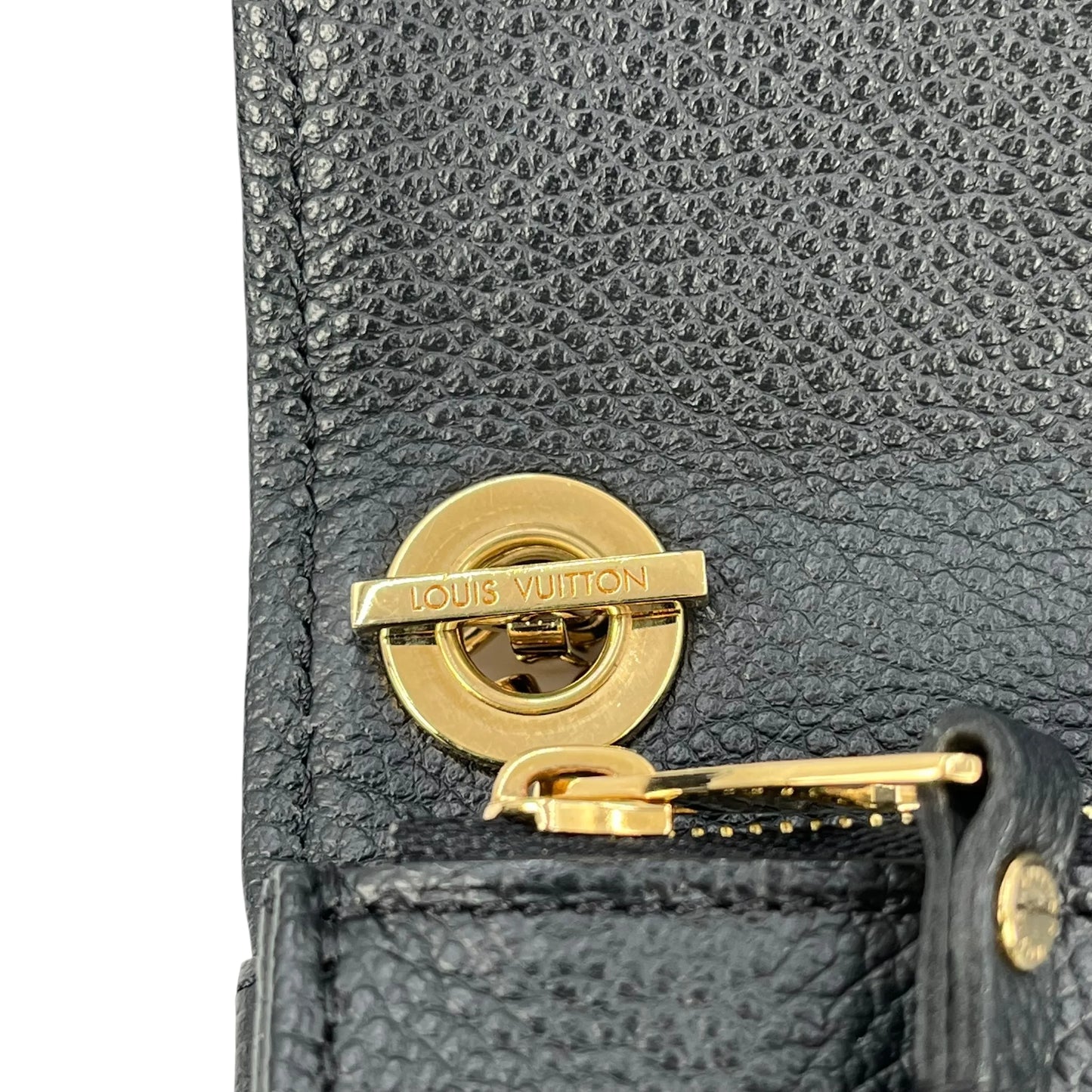 Louis Vuitton Empreinte Pochette Saint Germain Chain Shoulder Wallet - Black