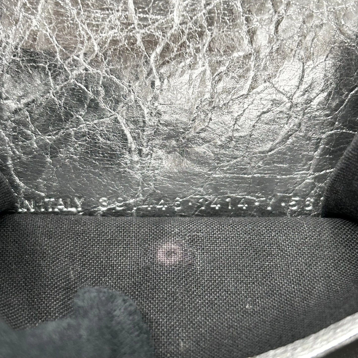 BALENCIAGA Papier Miini Compact Wallet - Silver