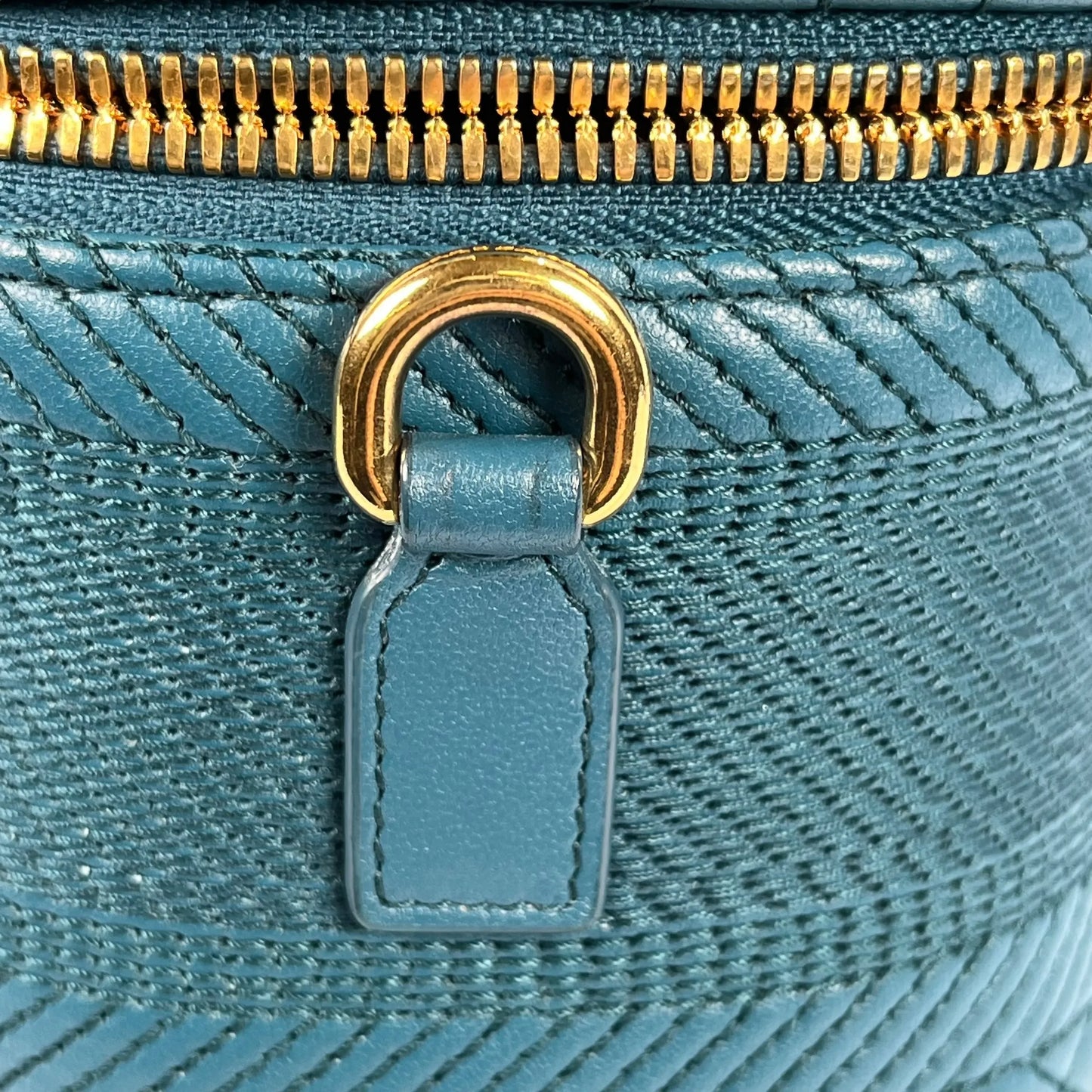 Dior Small Travel Vanity Hand Bag Shoulder Bag - Blue