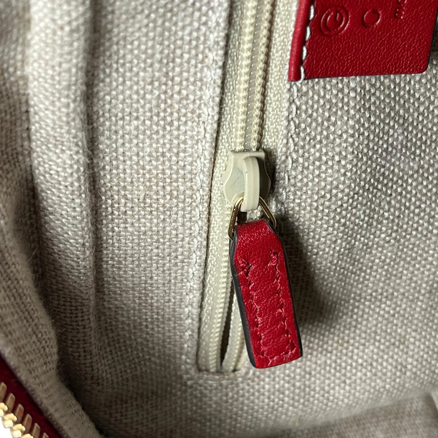 GUCCI Micro Guccissima Hand Bag - Red