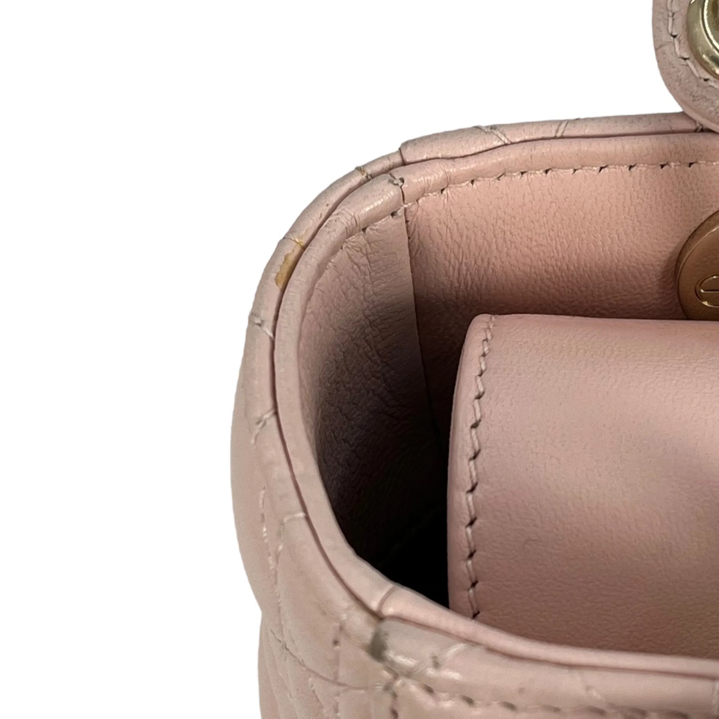 Dior Small Lady Dior My ABCDior Leather Hand Bag - Pink