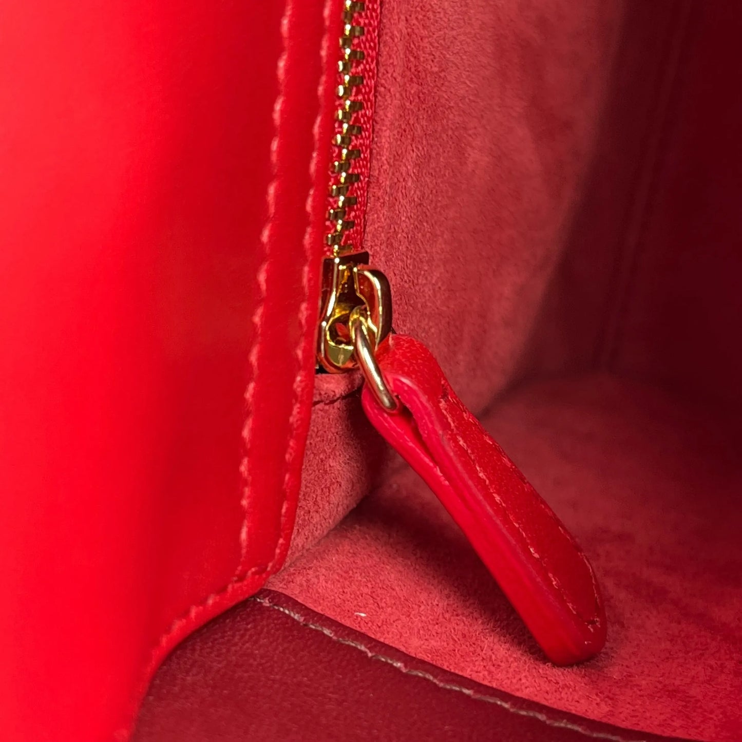 Dior Lady Dior Small Hand Bag - Red