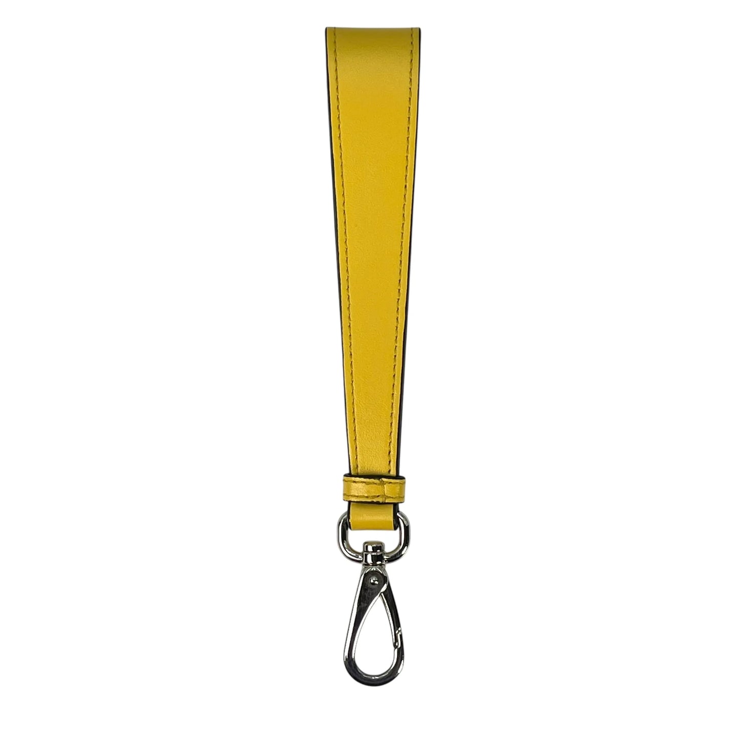 PRADA Triangle Leather Clutch Bag - Yellow