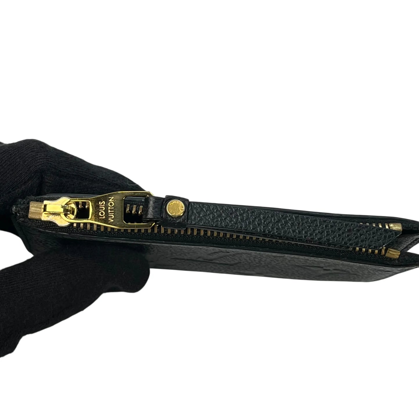 Louis Vuitton Monogram Empreinte Porte Cartes Card Case - Black