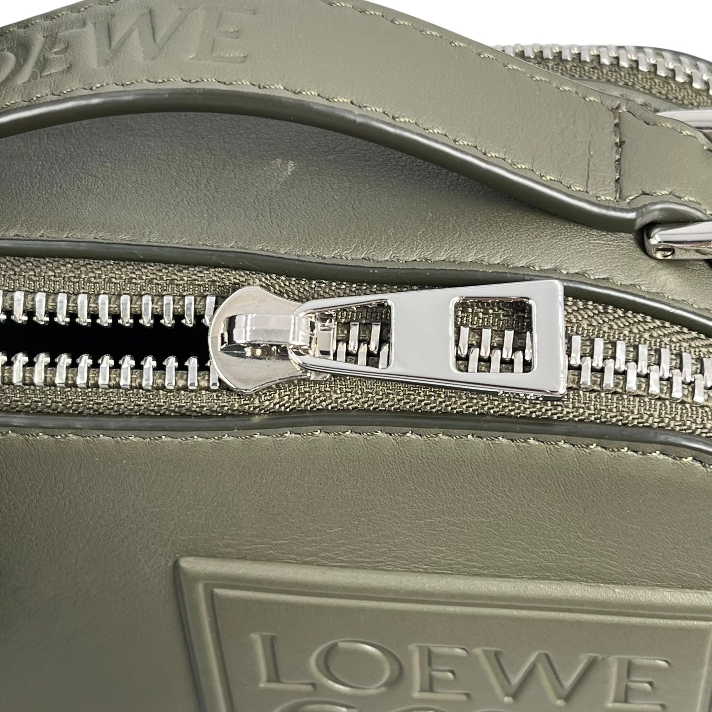 LOEWE Mini Camera Cross Body Bag Shoulder Bag - Khaki