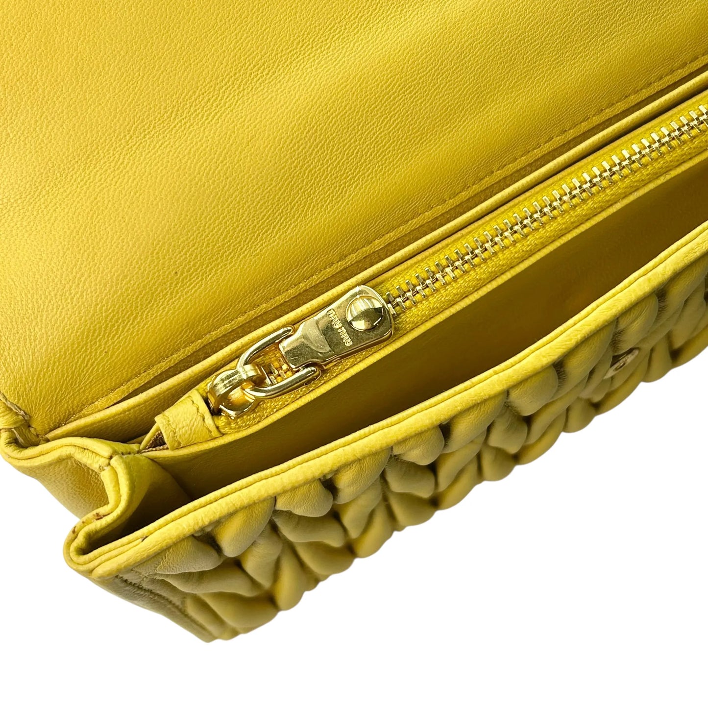 MIUMIU Materasse Long Wallet - Yellow
