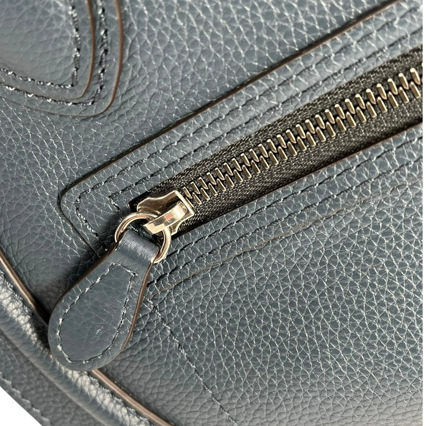 CELINE Micro Shopper Luggage Hand Bag - Navy Blue