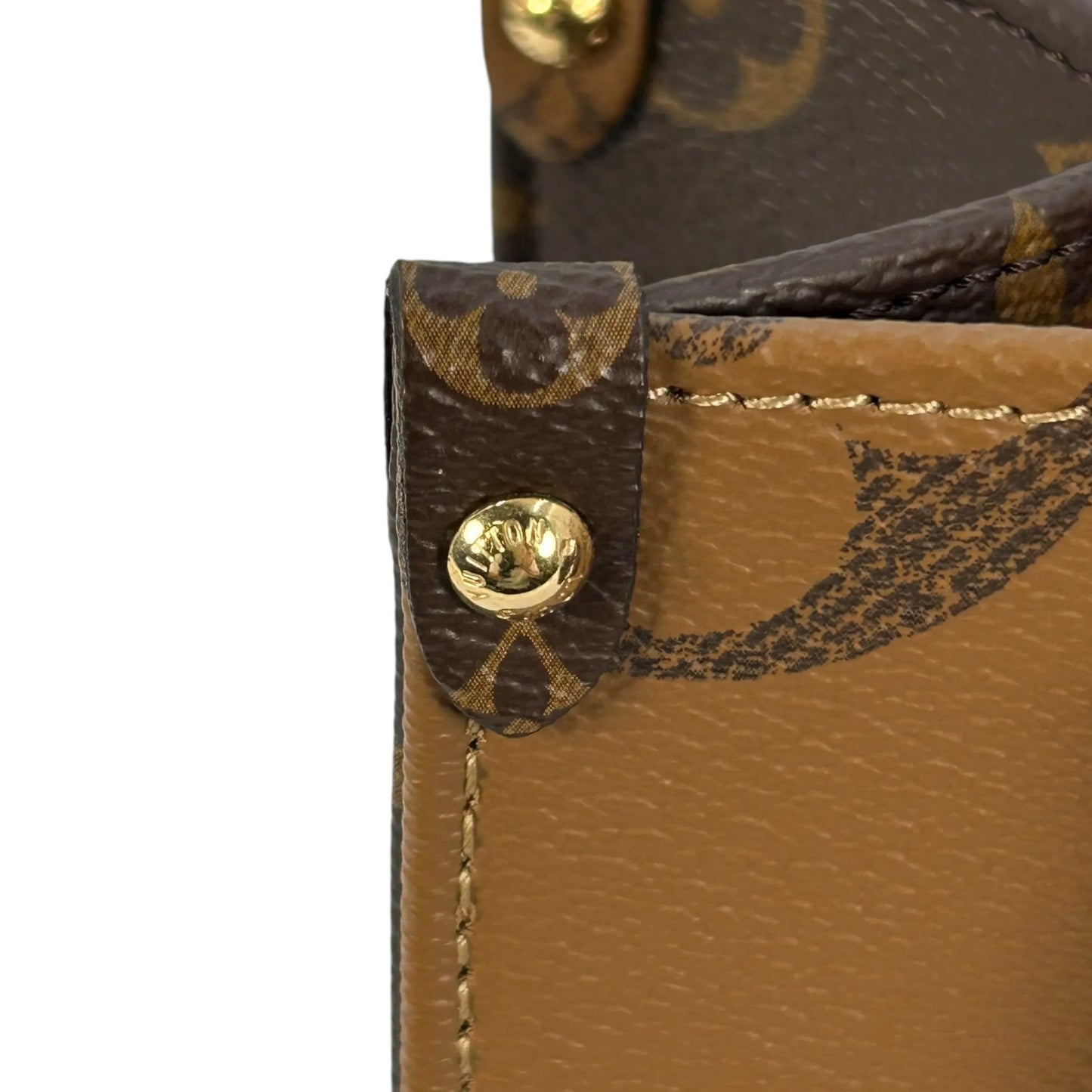 Louis Vuitton Giant Monogram Canvas On The Go PM Hand Bag Shoulder Bag - Brown