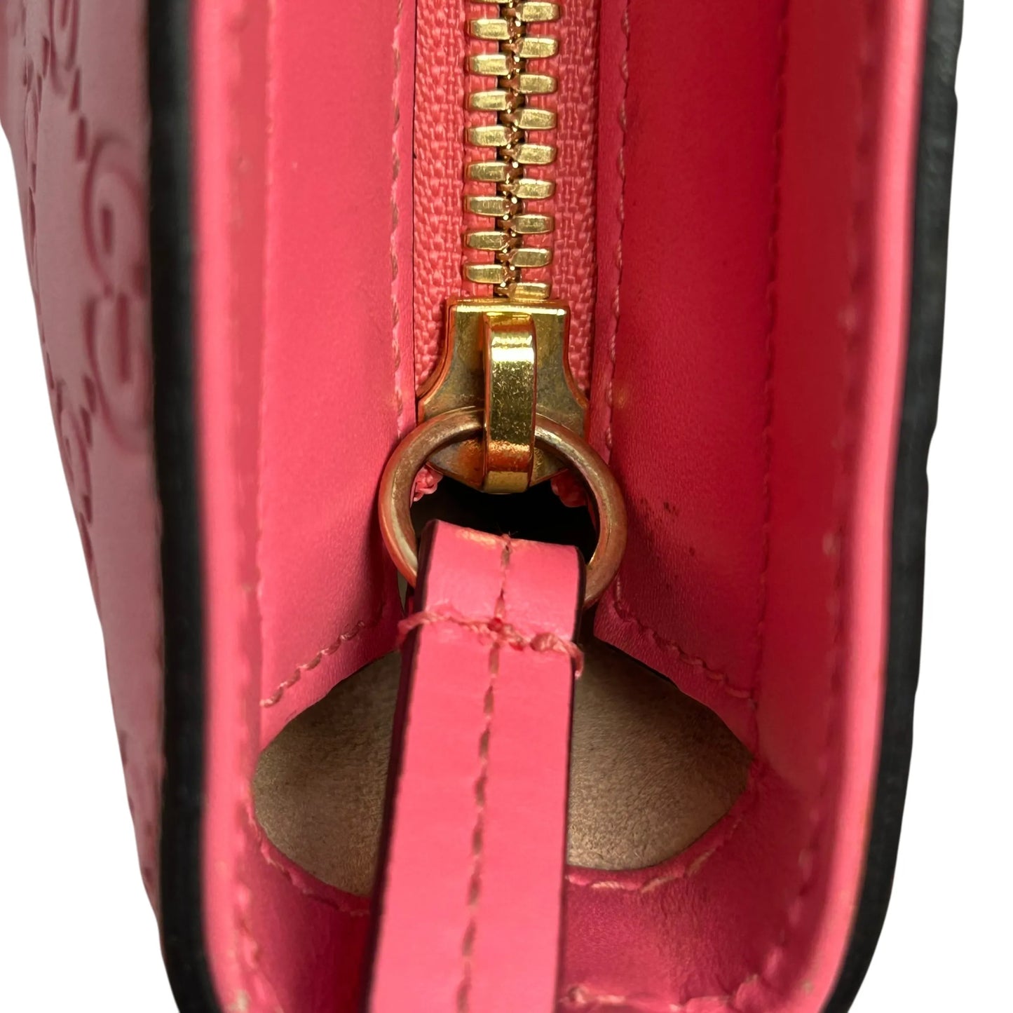 GUCCI Guccissima Leather Hand Bag Shoulder Bag - Pink