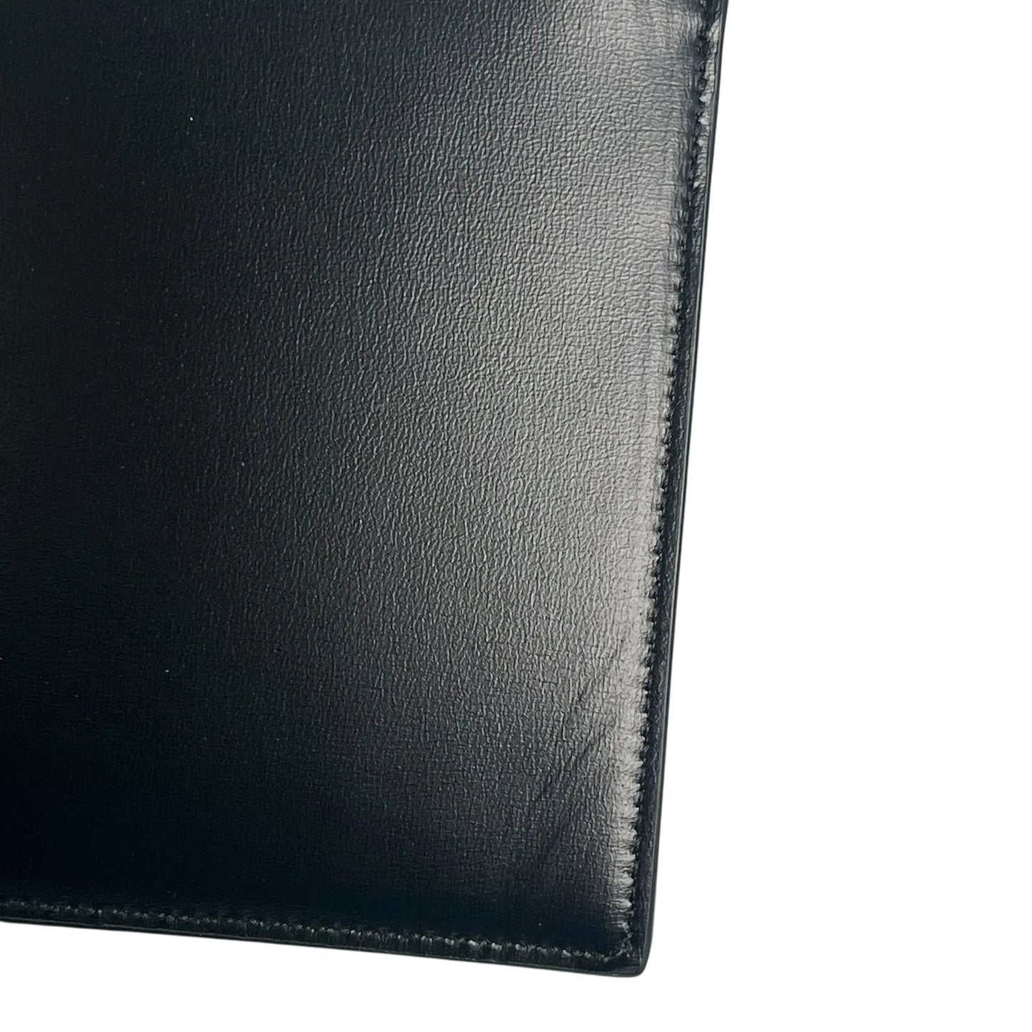 SAINT LAURENT Leather Pouch Long Wallet - Black