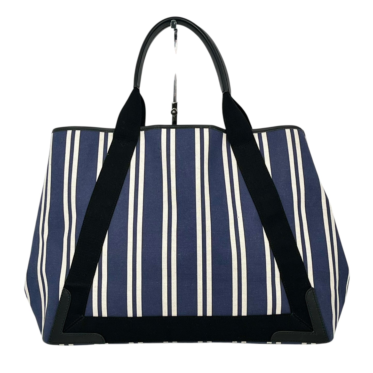 BALENCIAGA Stripe Navy Cabas