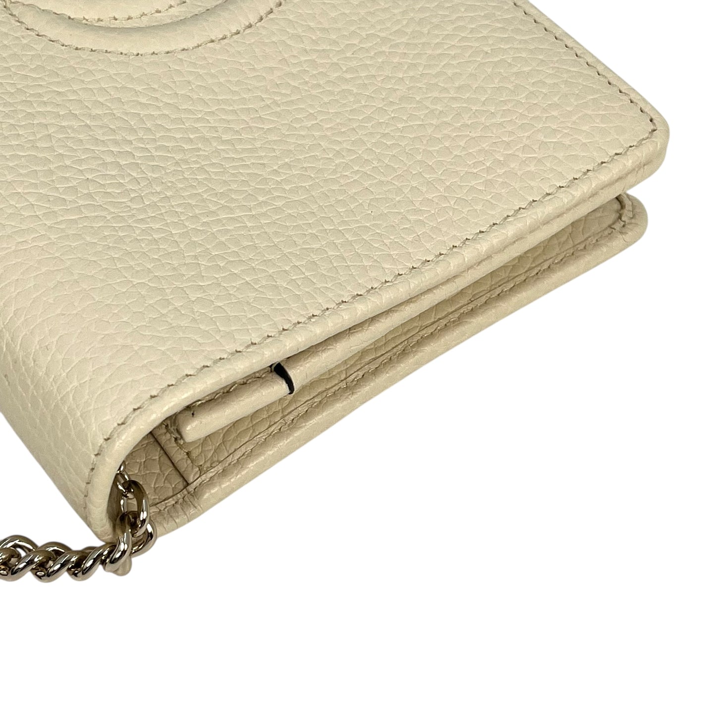 GUCCI Soho Chain Wallet - Cream