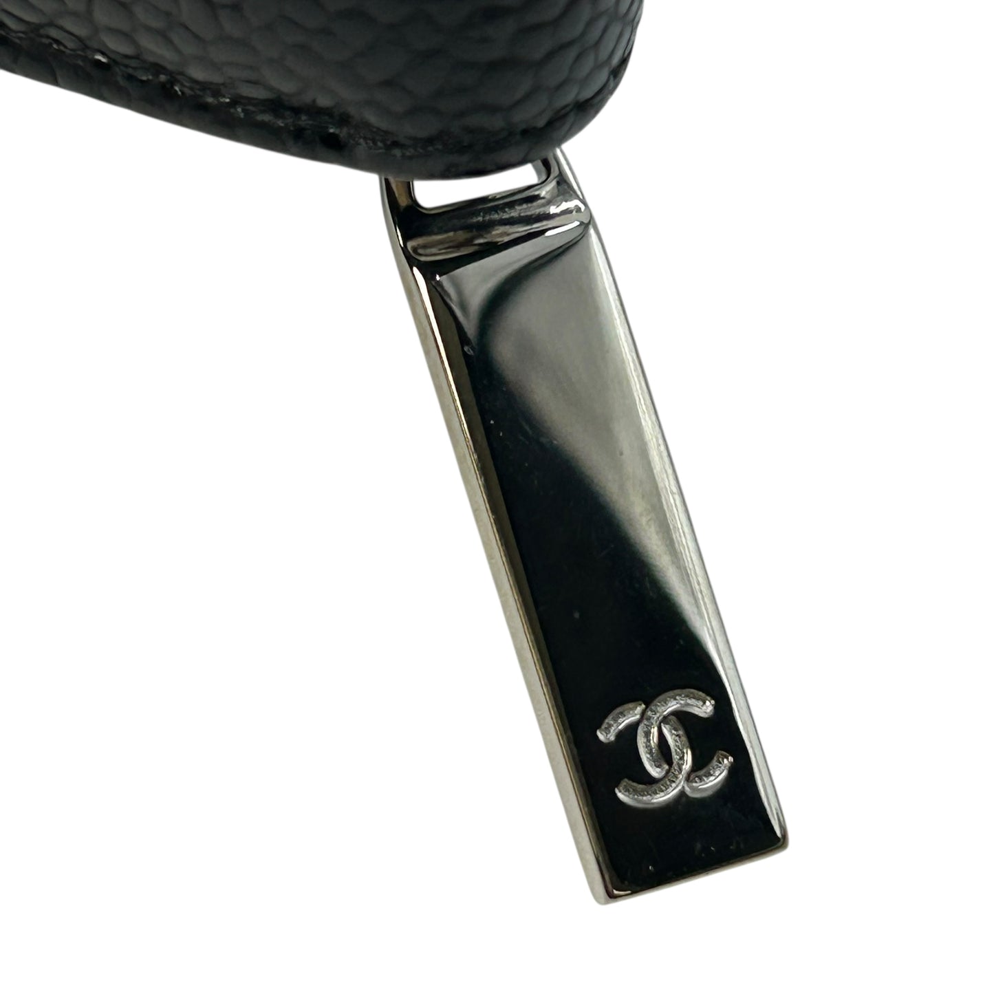 CHANEL Cocomark Caviar skin Zip longwallet