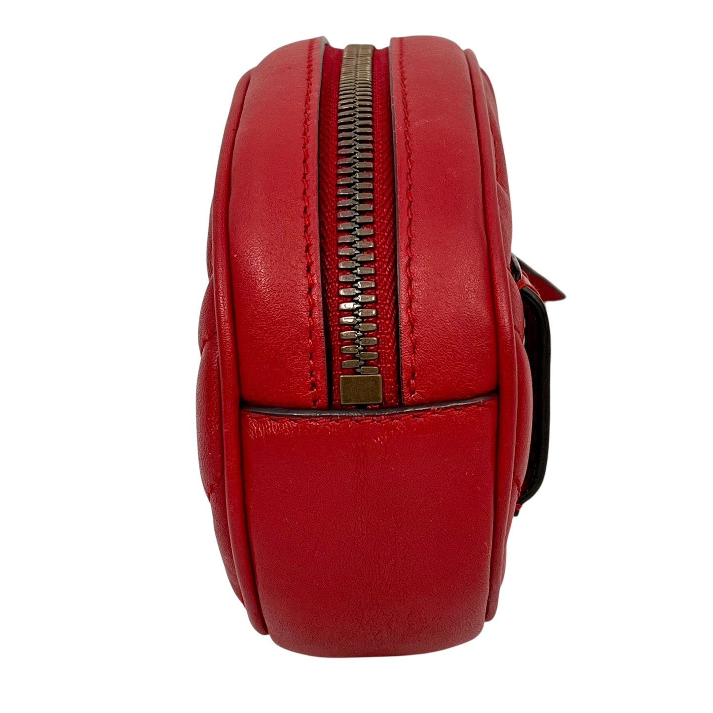 GUCCI GG Marmont Leather Body Bag - Red