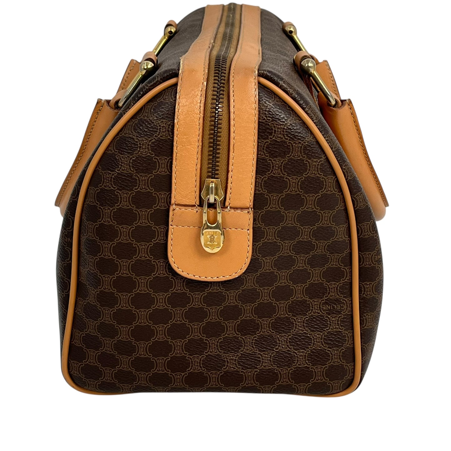 CELINE Macadam Boston Hand Bag - Brown