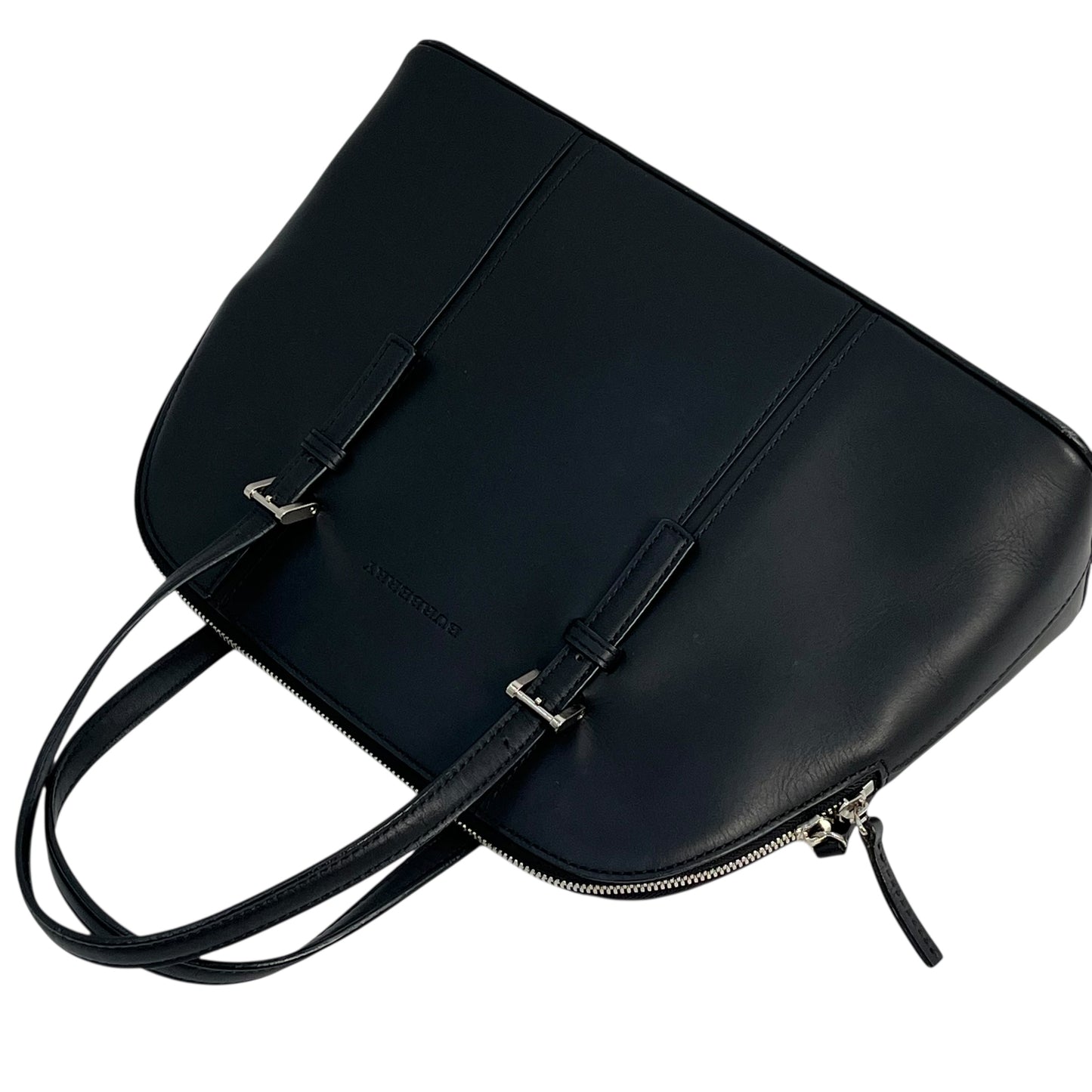 BURBERRY Leather Hand Bag - Black