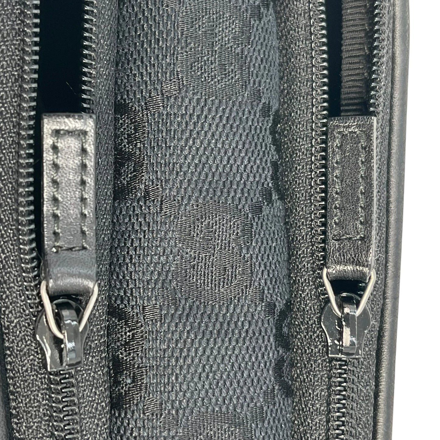 GUCCI GG Canvas Shoulder Pouch Mini Bag - Black