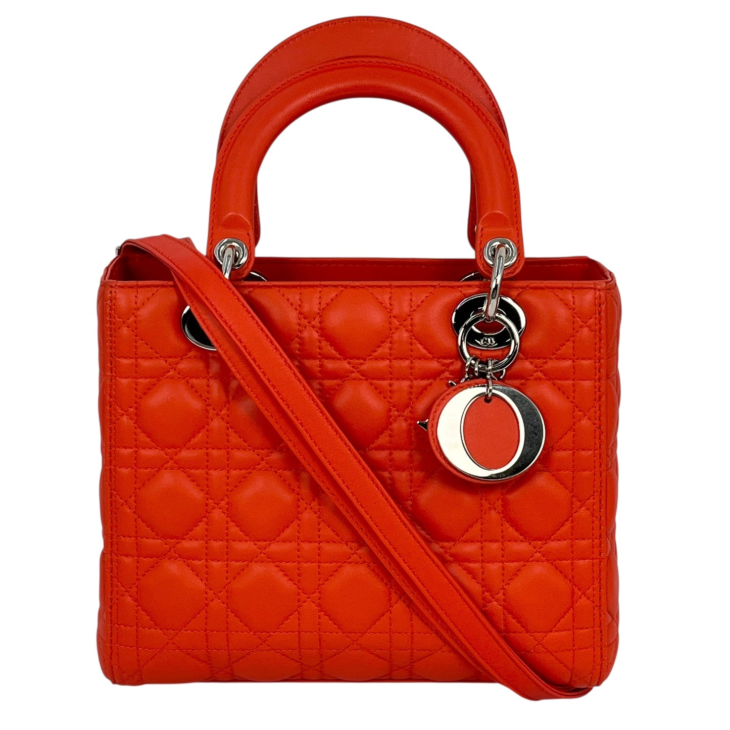Dior Lady Dior 2way Bag - Orange