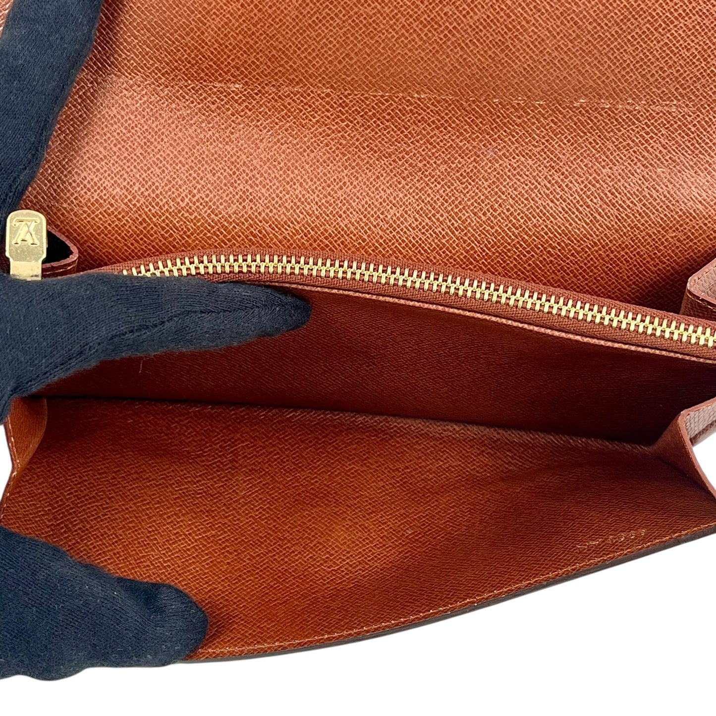 Louis Vuitton Monogram Portemonnaie Credit Bi-fold Long Wallet - Brown 31496