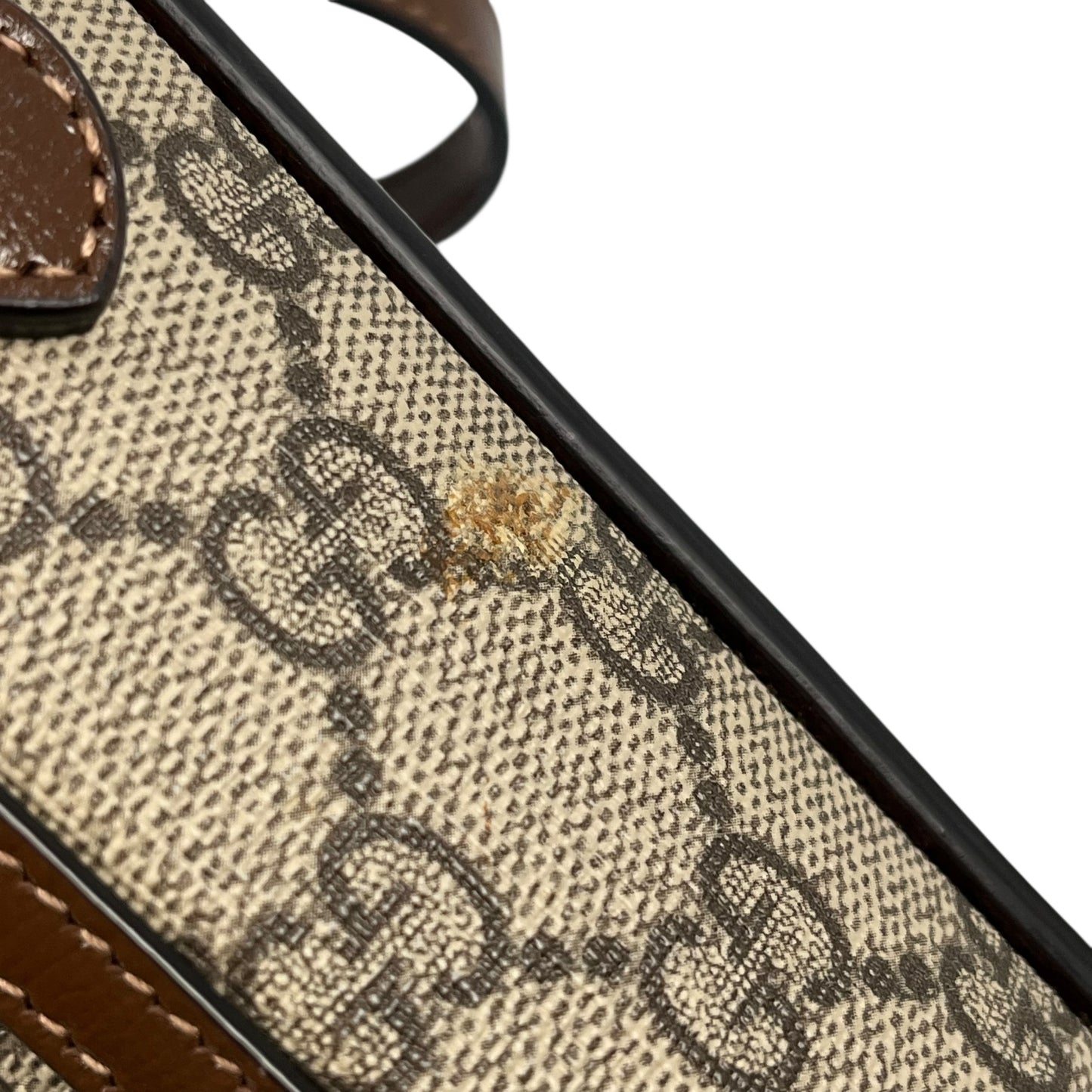 GUCCI GG Supreme Horsebit 1955 Mini Shoulder Bag