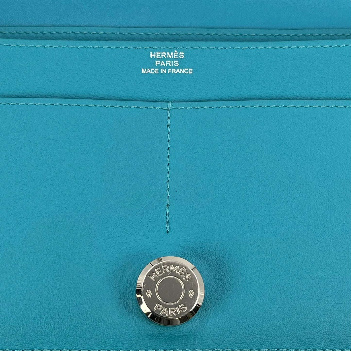 Hermes Dogon GM Bi-Fold Long Wallet - Turquoise