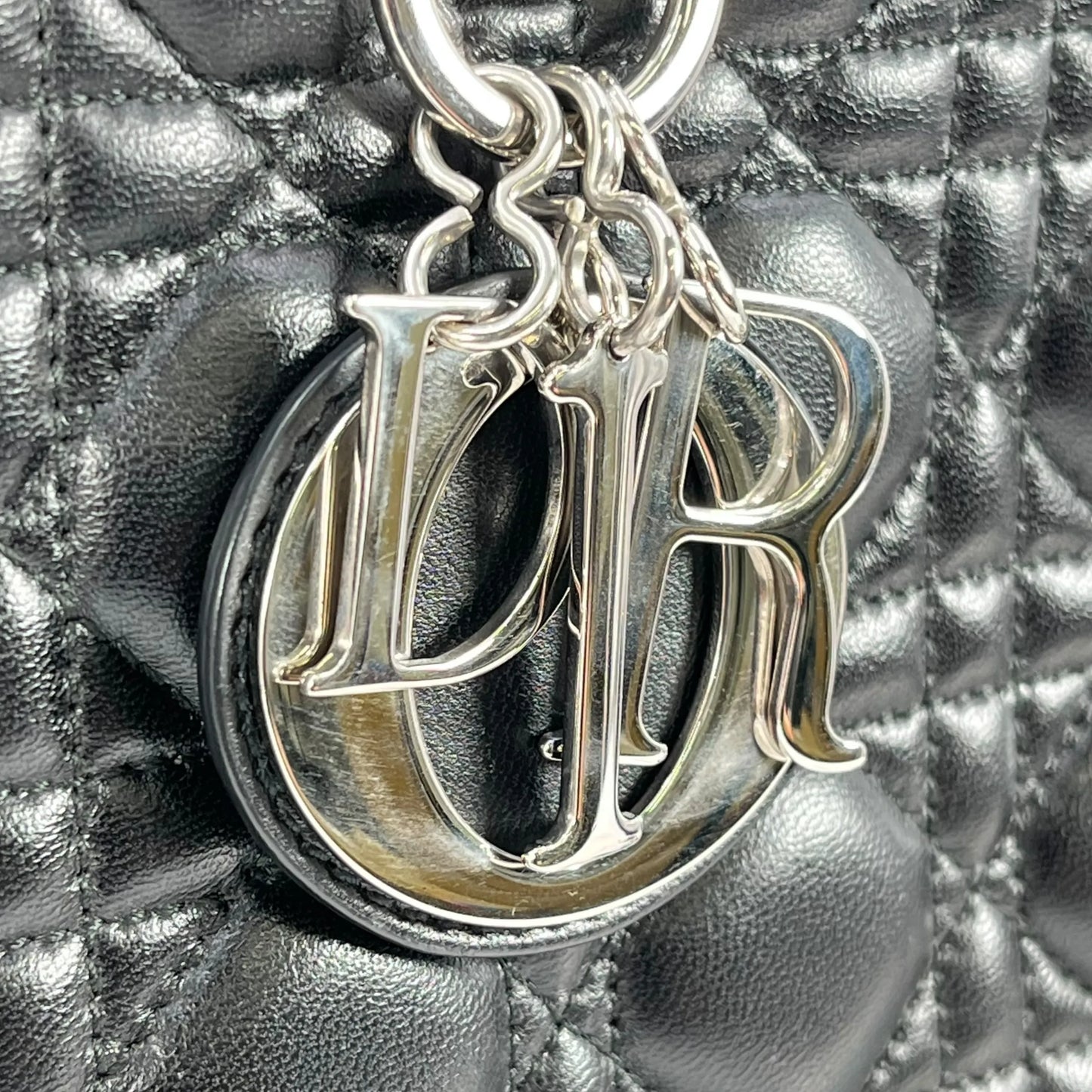 Dior Lady Dior Large Hand Bag - Black