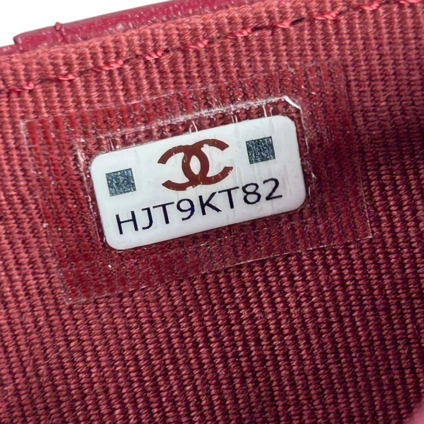 CHANEL Materasse Chanel 19 Compact Wallet - Red