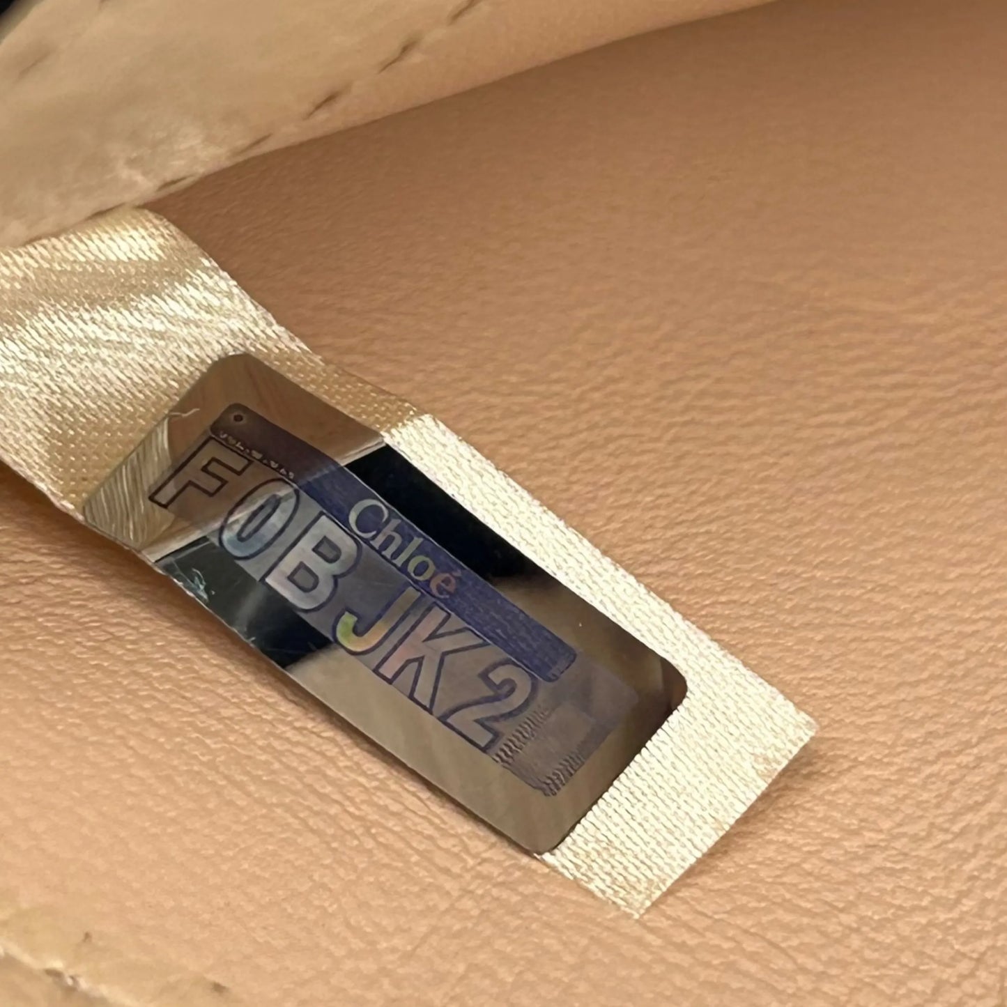 Chloé Alphabet Tri-Fold Compact Wallet - Beige