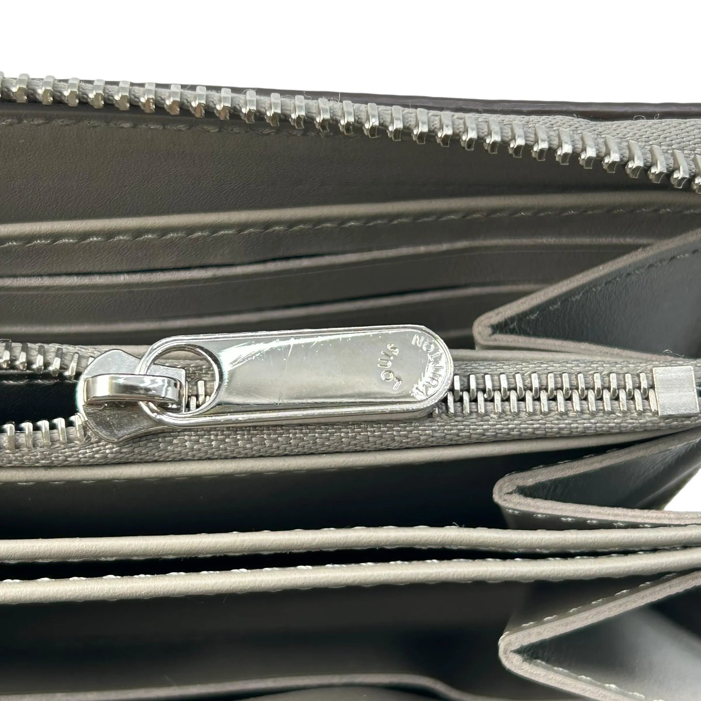 Louis Vuitton Monogram Mahina Long Wallet - Silver