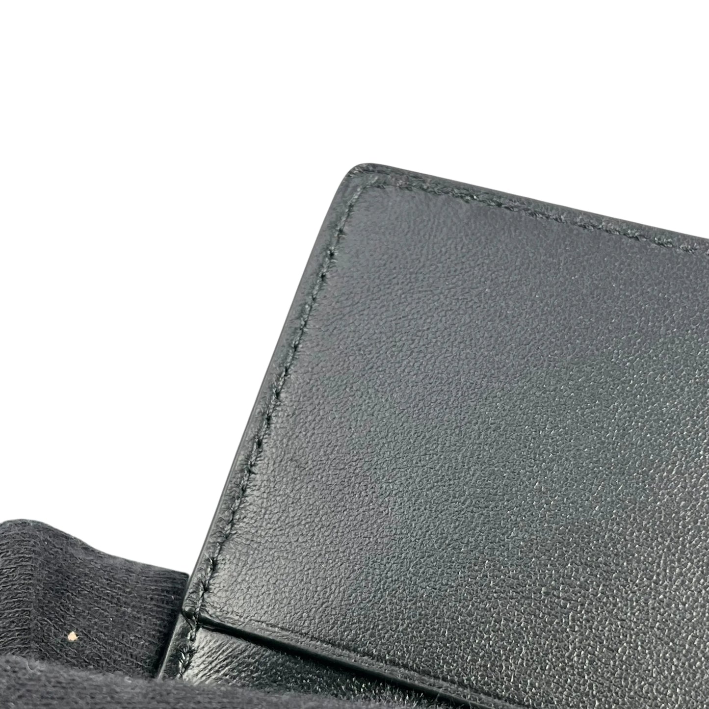 BALENCIAGA Paper Compact Wallet Crocodile - Black
