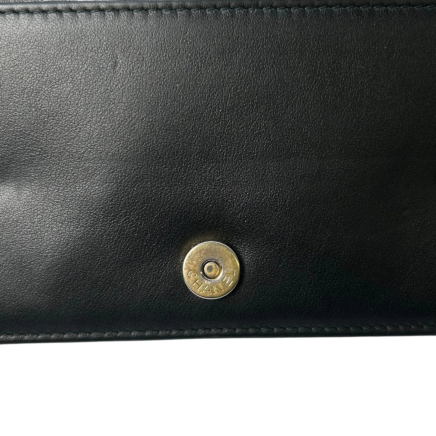 CHANEL Gabrielle Chain Wallet (WOC) - Beige × Black