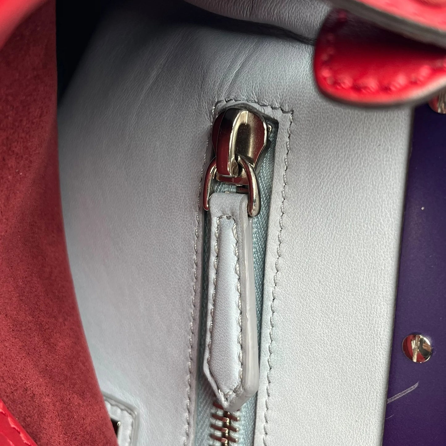 Fendi Peekaboo Iconic Medium Hand Bag Shoulder Bag - Red