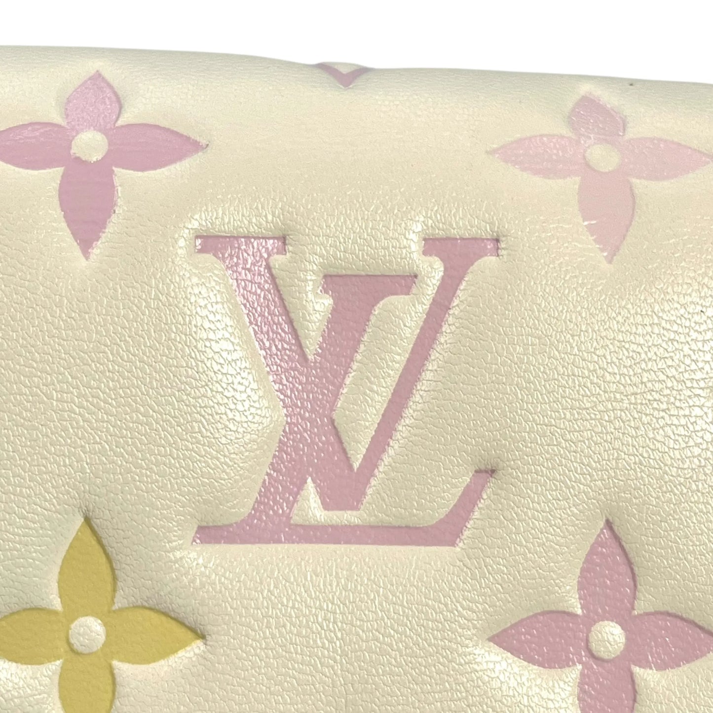 Louis Vuitton Monogram Portefeuille Lou Compact Wallet - White
