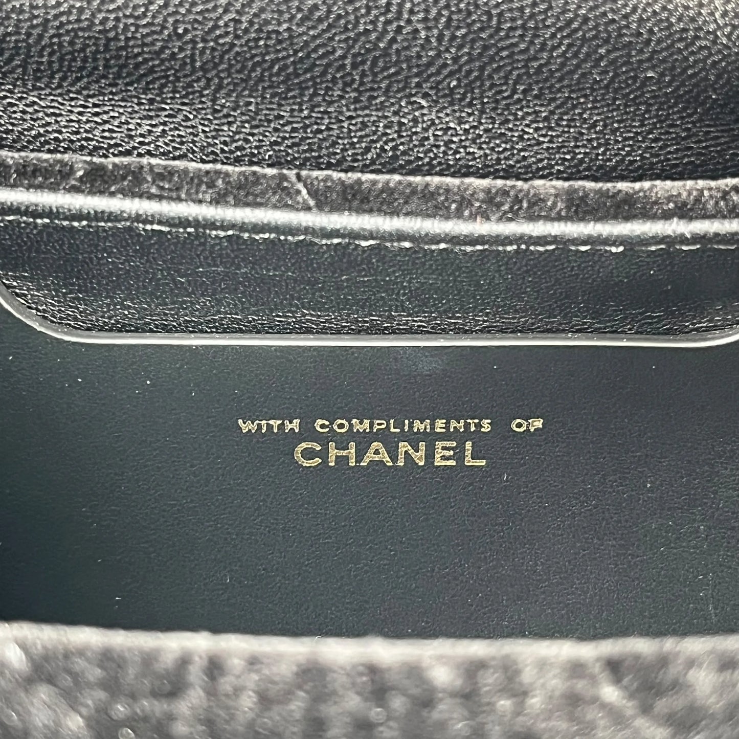 CHANEL Matelasse Boston Velvet Mini Bag Shoulder Bag - Black