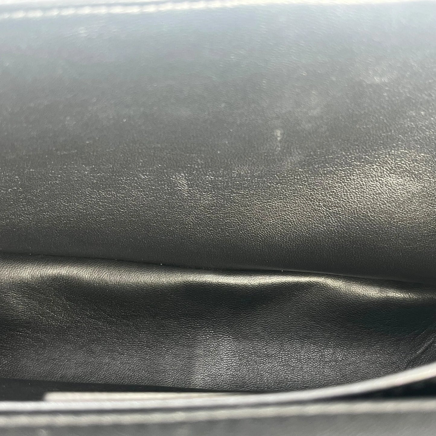 CHANEL Boy Chanel Fur Chain Shoulder Bag - Black