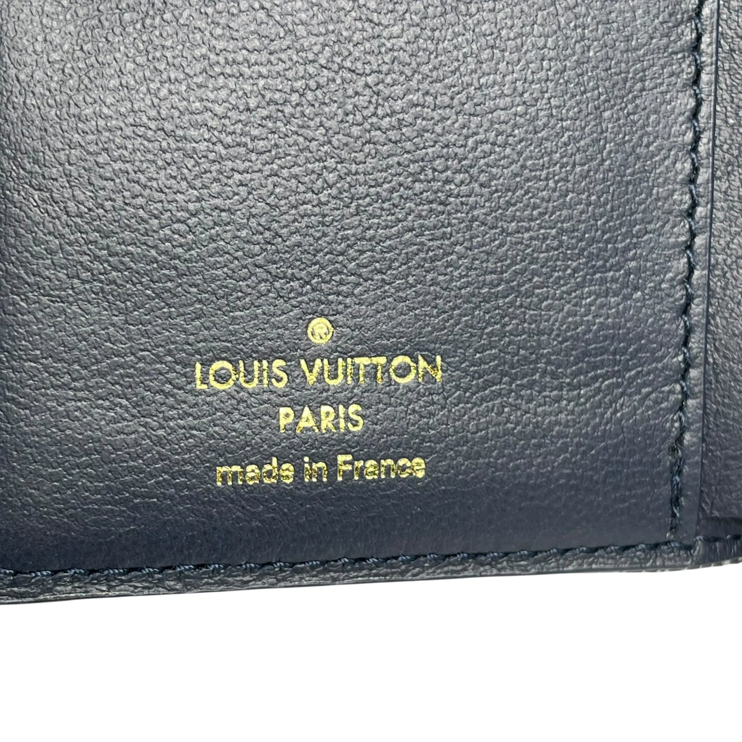 LOUIS VUITTON Portefeuille Lou Monogram Compact Wallet - Navy
