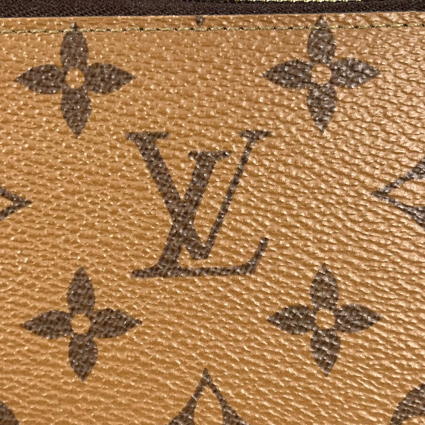 LOUIS VUITTON Monogram Reverse Zippy Long Wallet - Brown