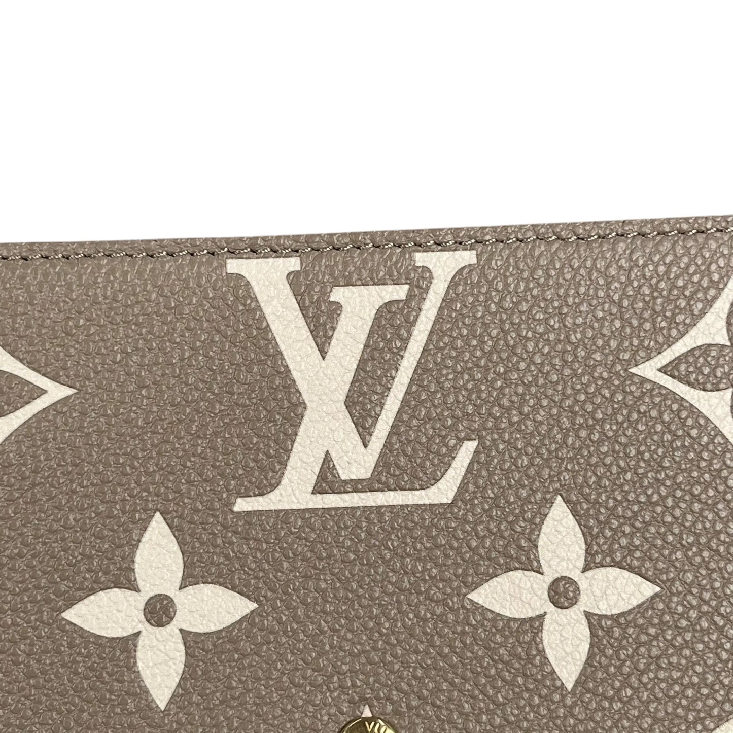 LOUIS VUITTON Pochette Felicie Monogram Empreinte Chain Wallet - Beige