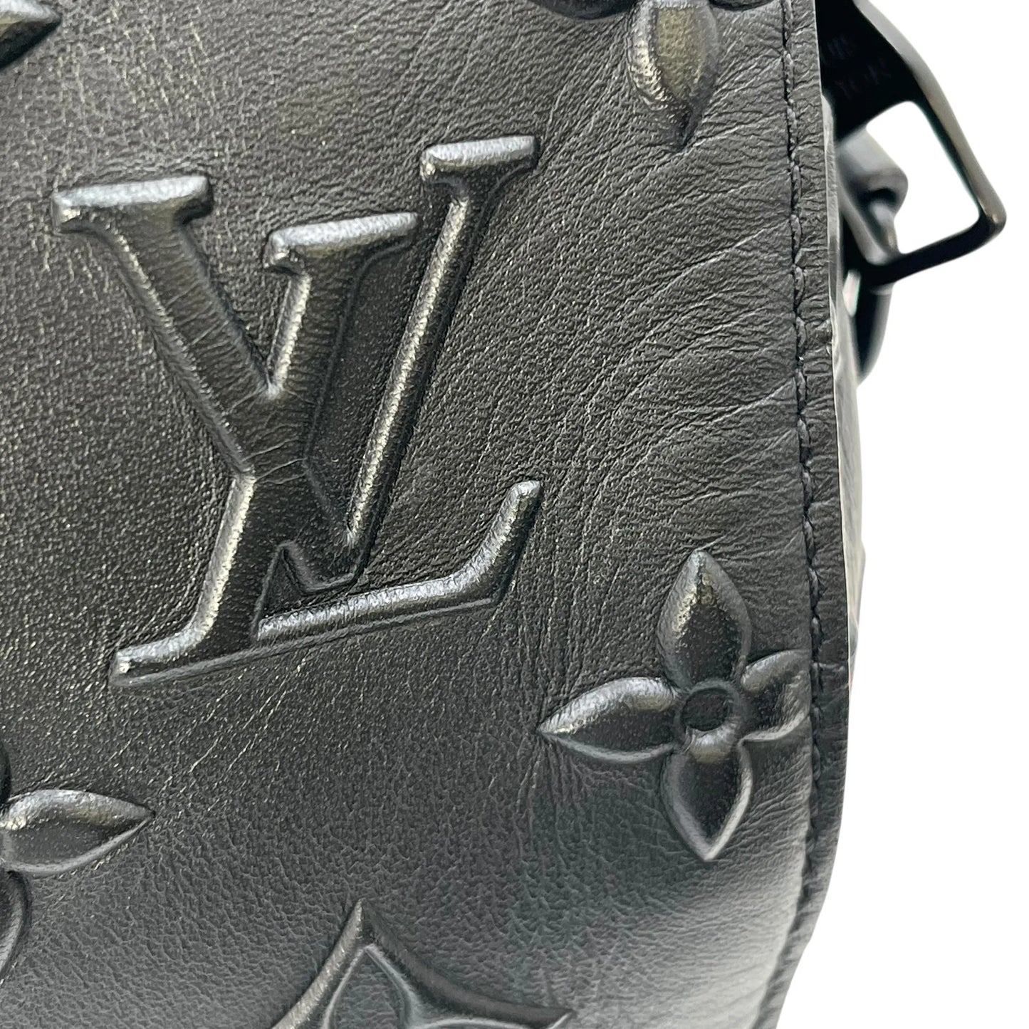 LOUIS VUITTON City Keepall Monogram Seal Shoulder Bag - Black