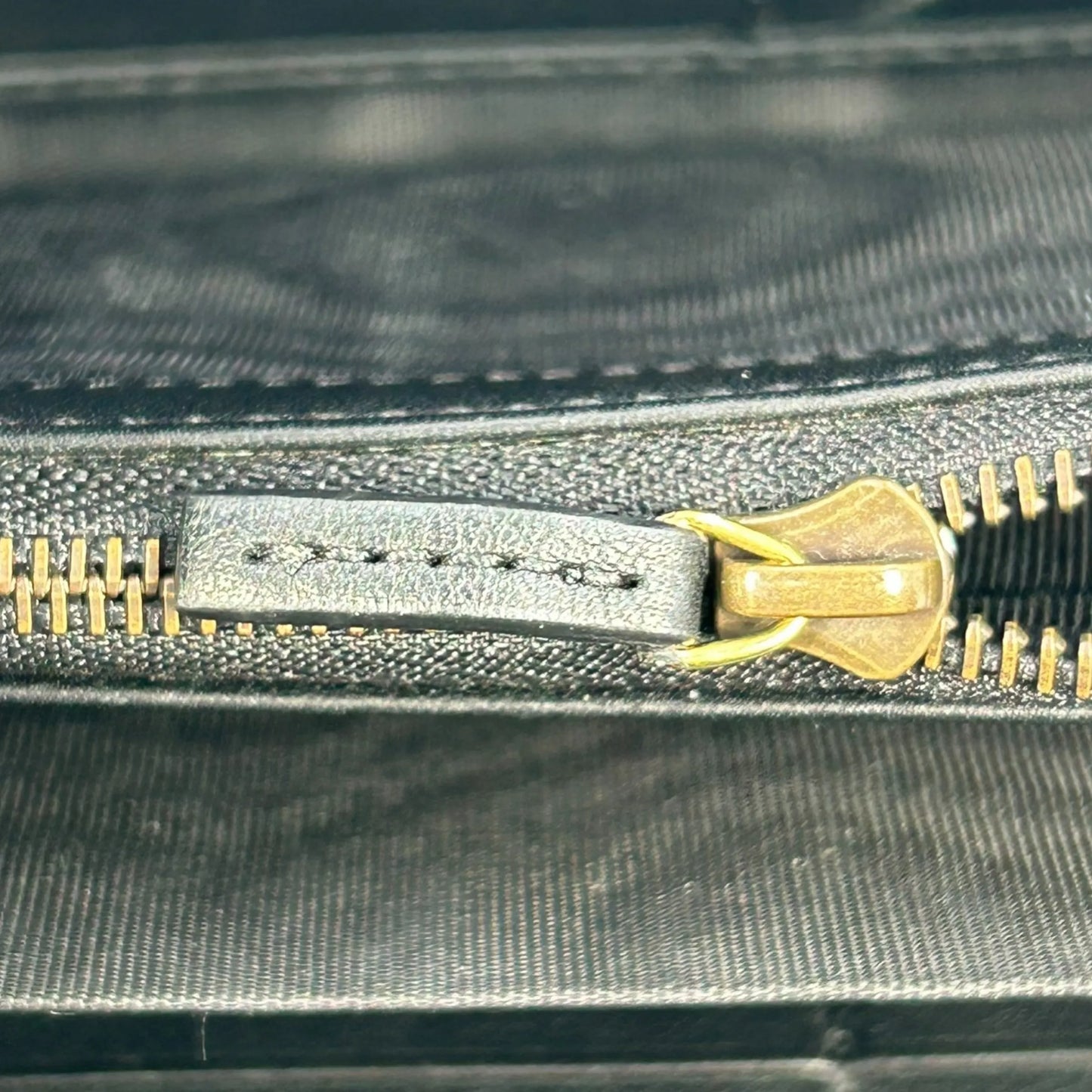 GUUCI Bamboo Zip Around Long Wallet - Beige × Brown