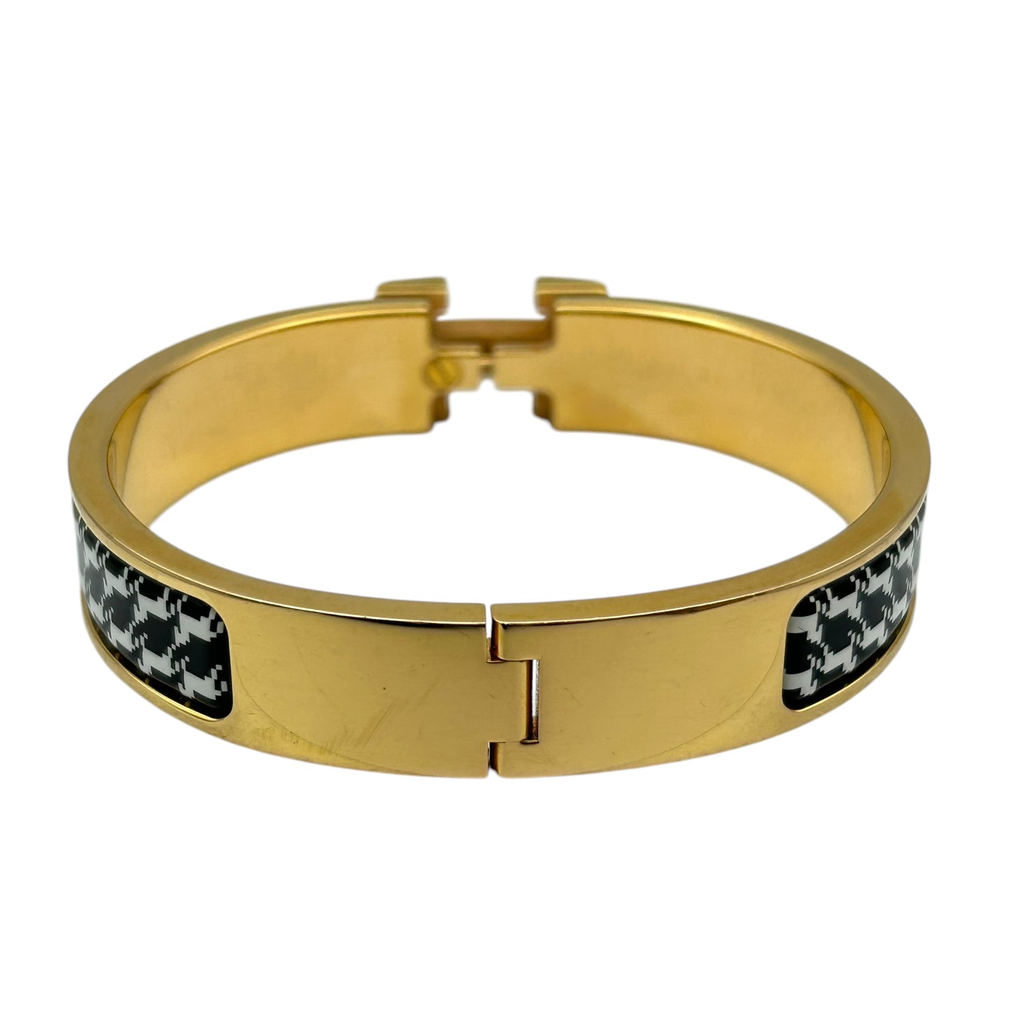 HERMES Clic H Enamel Bracelet Cheval Pixel PM