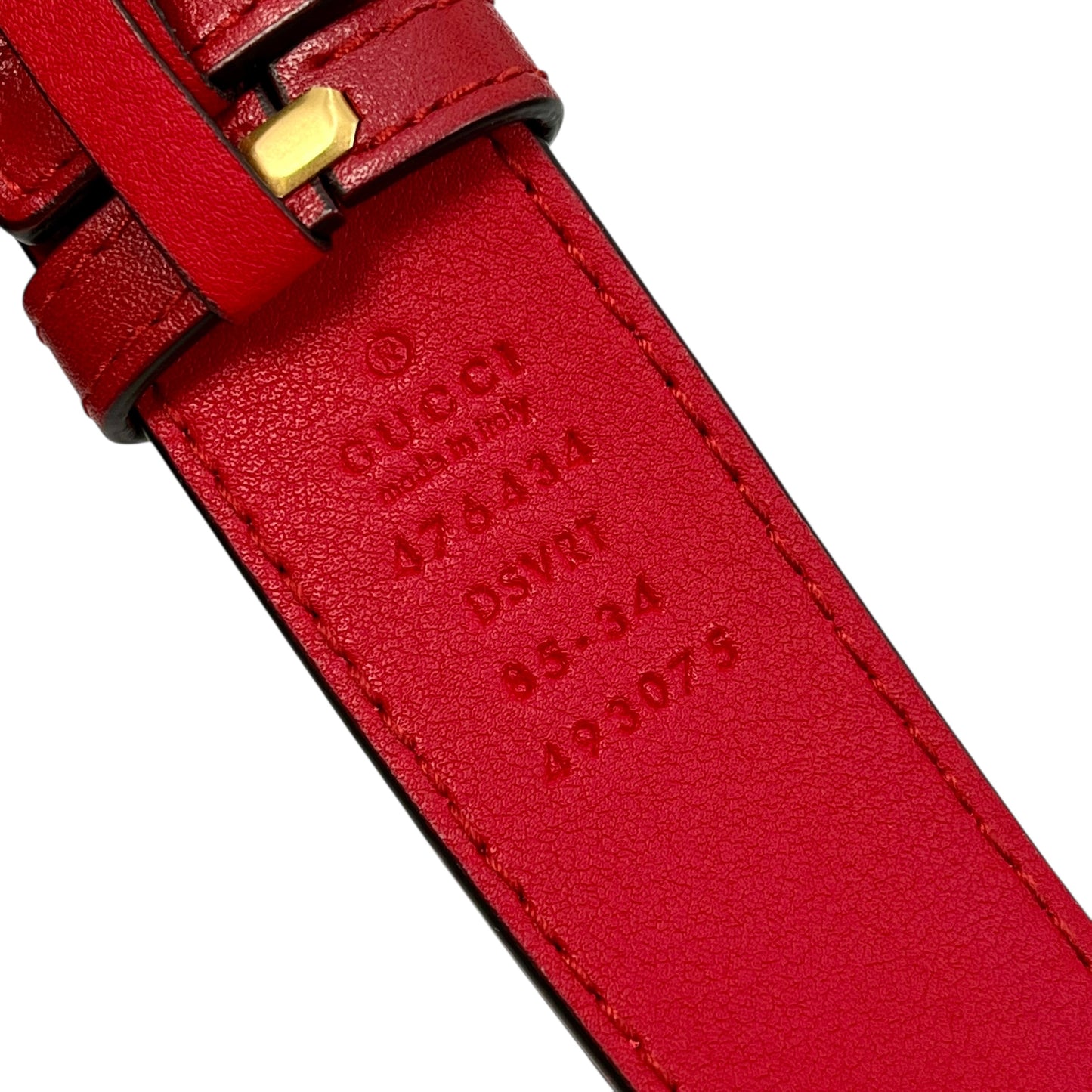 GUCCI GG Marmont Leather Body Bag - Red