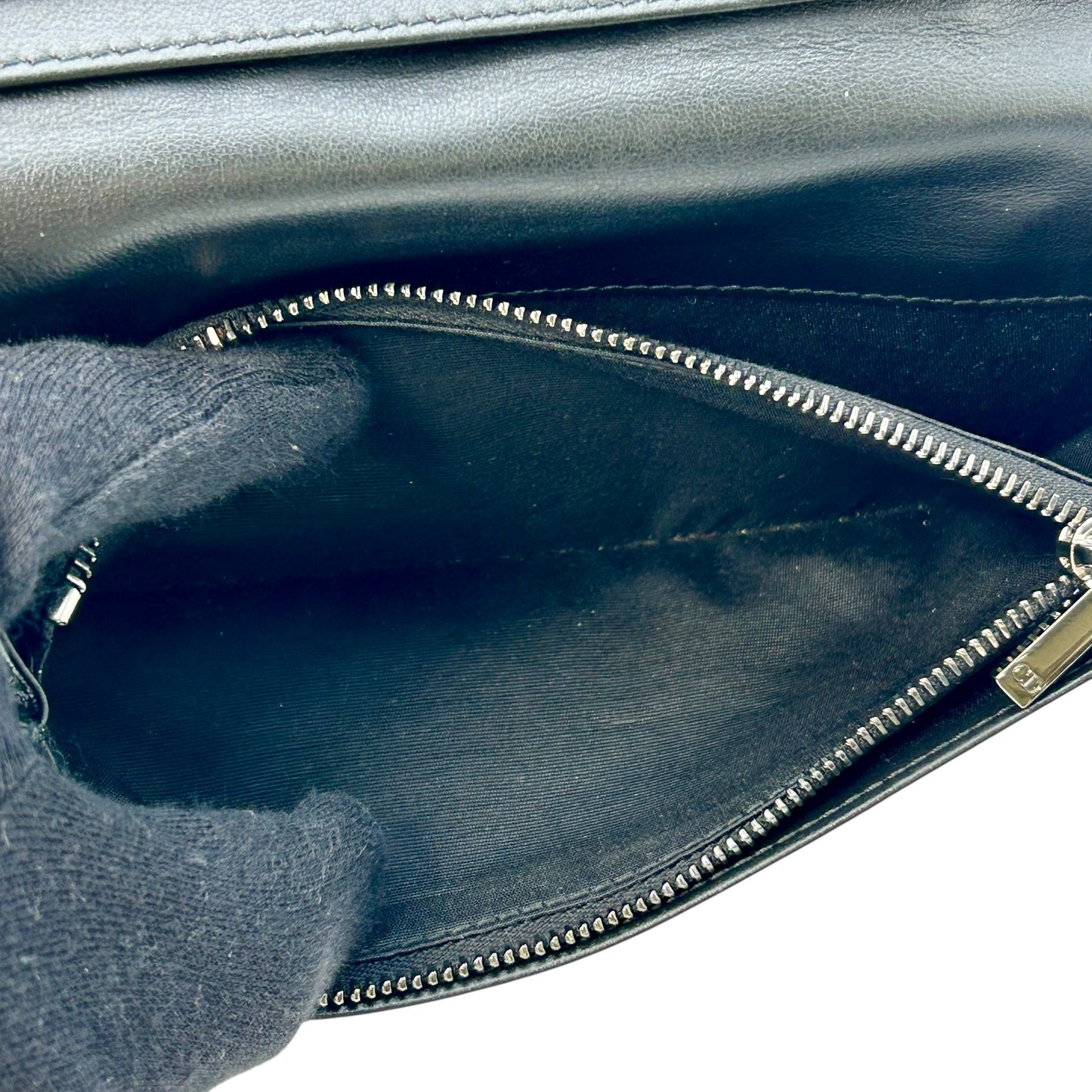 Dior Oblique Vertical Long Wallet - Black