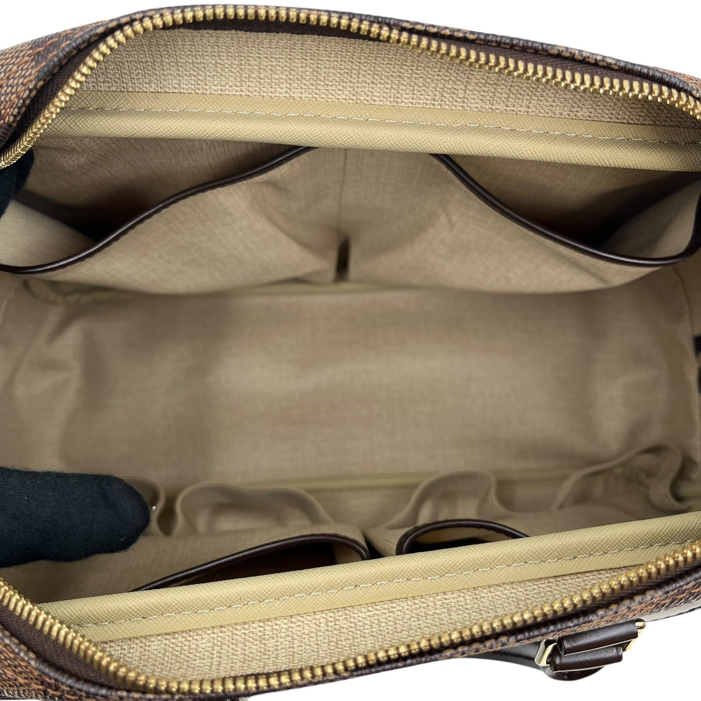 Louis Vuitton Damier Deauville Bowling Vanity Hand Bag