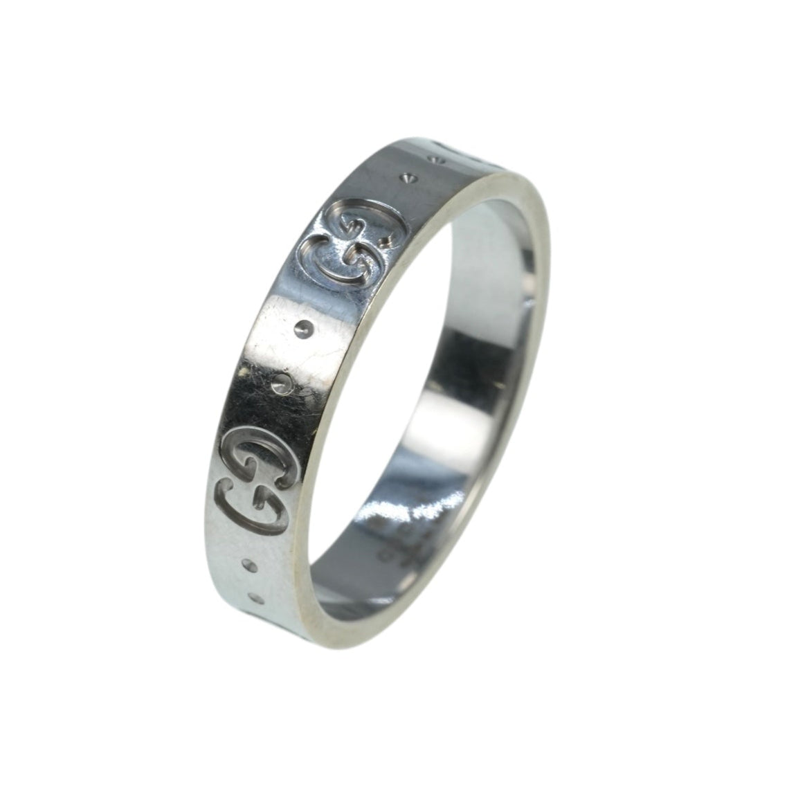 GUCCI Icon Ring 18KWG Jewelry