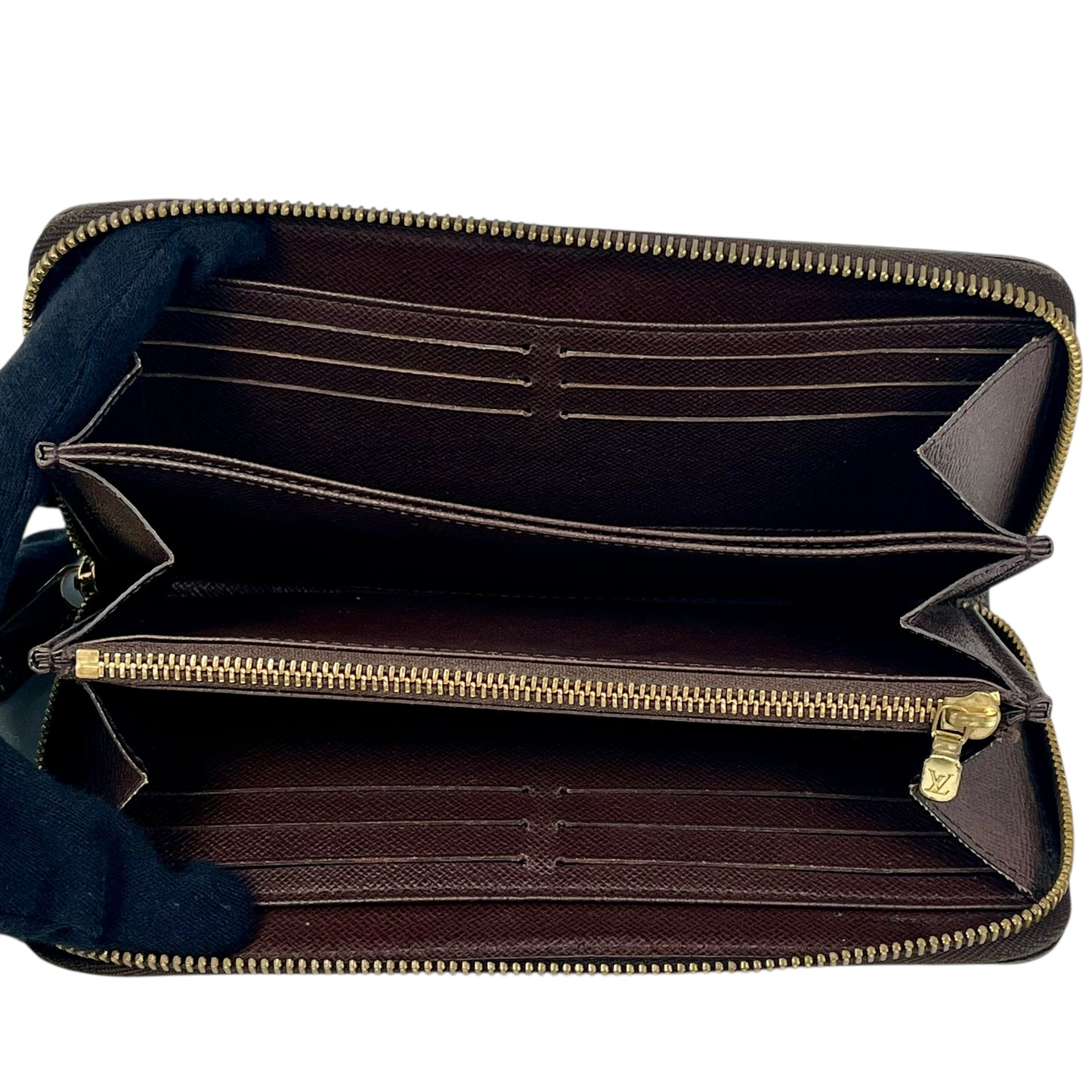 Louis Vuitton Damier Graphite Zippy Long Wallet - Brown - CA2187