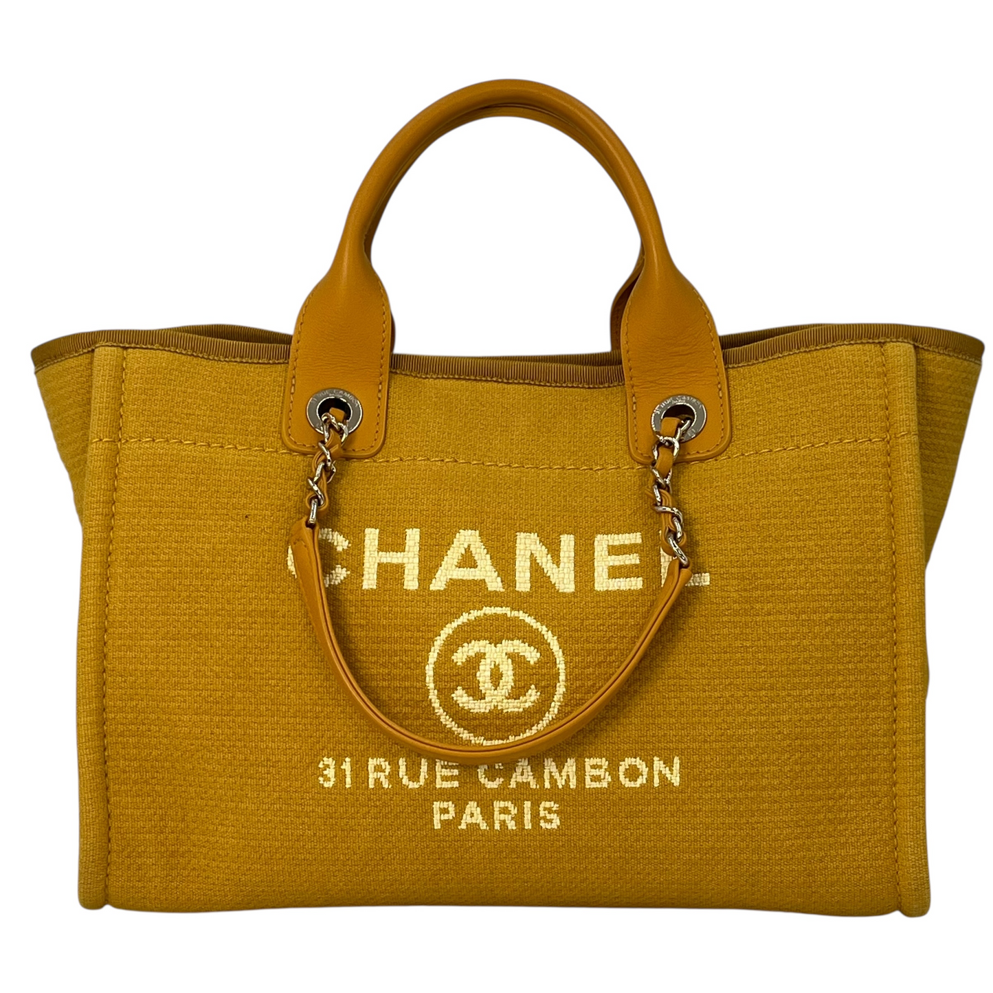 CHANEL Deauville Tote Bag - Yellow