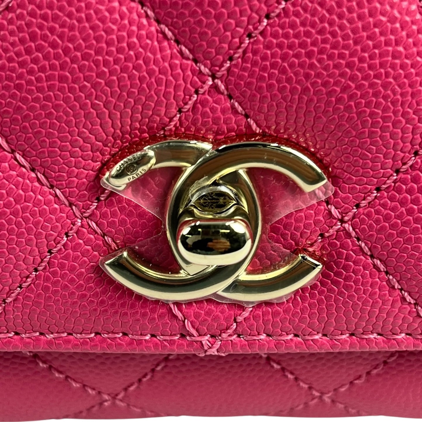 CHANEL Coco Handle 19XXS Caviar Skin Hand Bag - Pink