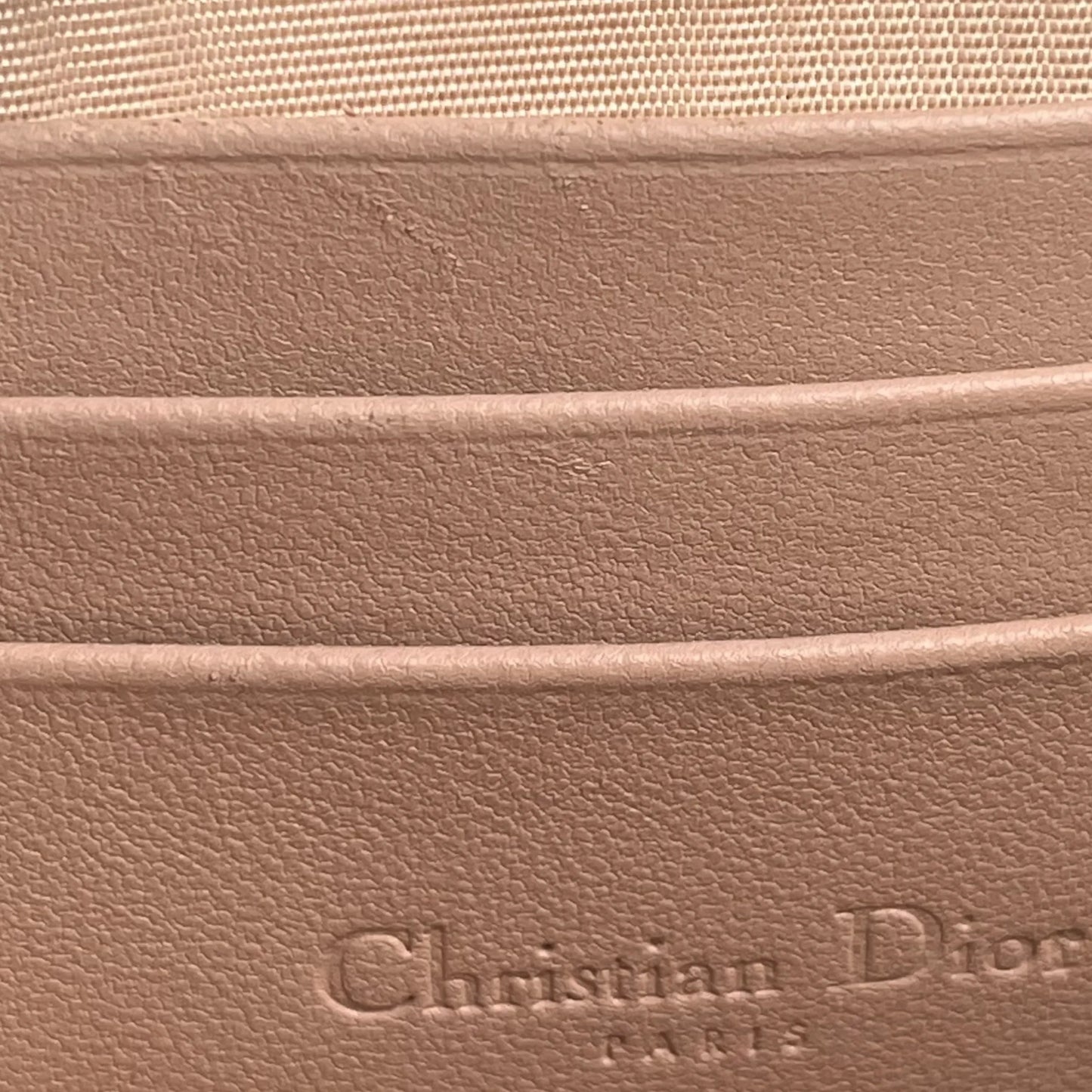 Dior Lady Dior Call’in Phone Case Cannage Lambskin Shoulder Bag - Pink