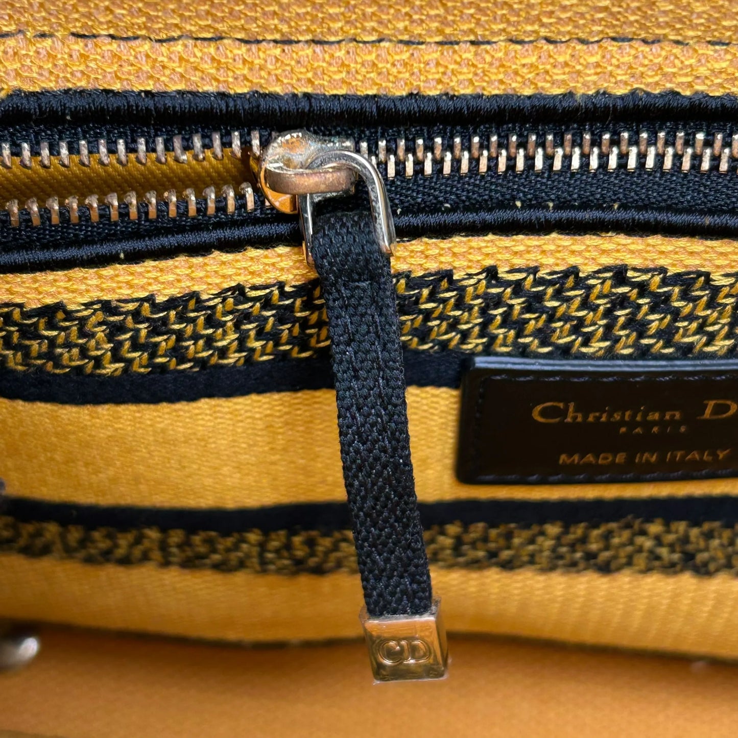 Dior Lady D-Lite Hand Bag - Yellow×Green